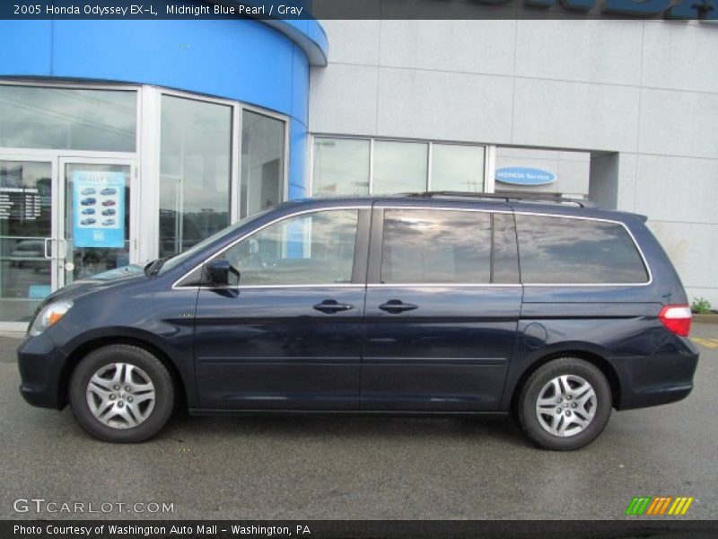 Midnight Blue Pearl / Gray 2005 Honda Odyssey EX-L