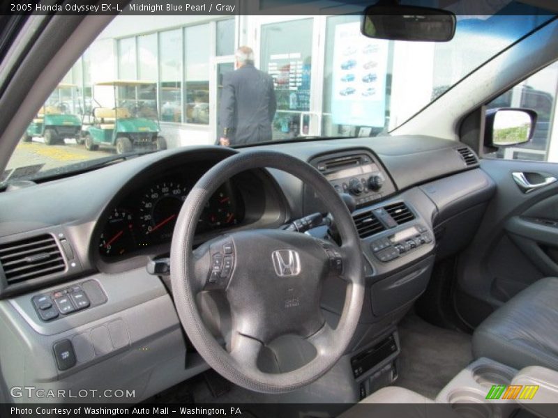 Midnight Blue Pearl / Gray 2005 Honda Odyssey EX-L