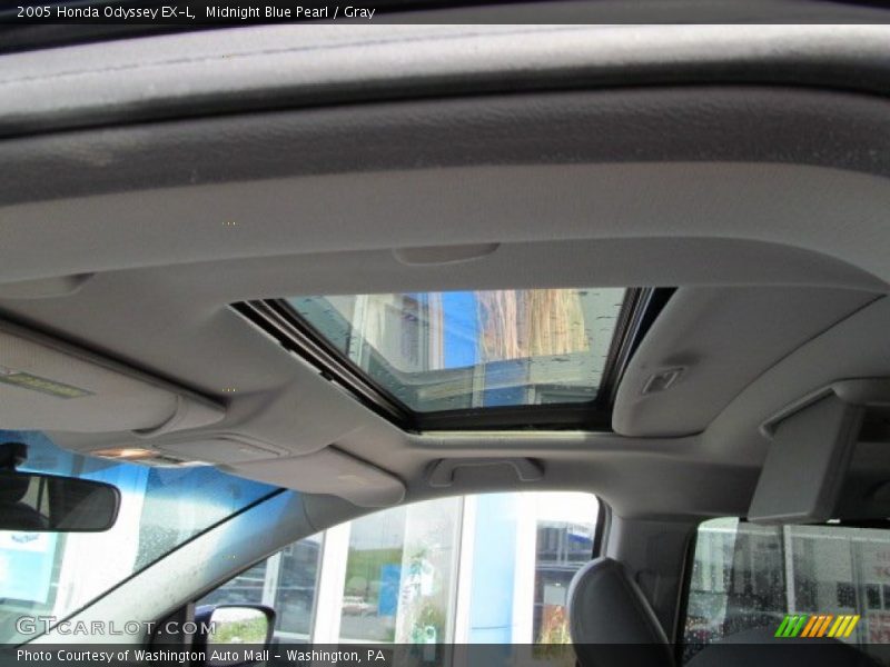 Midnight Blue Pearl / Gray 2005 Honda Odyssey EX-L
