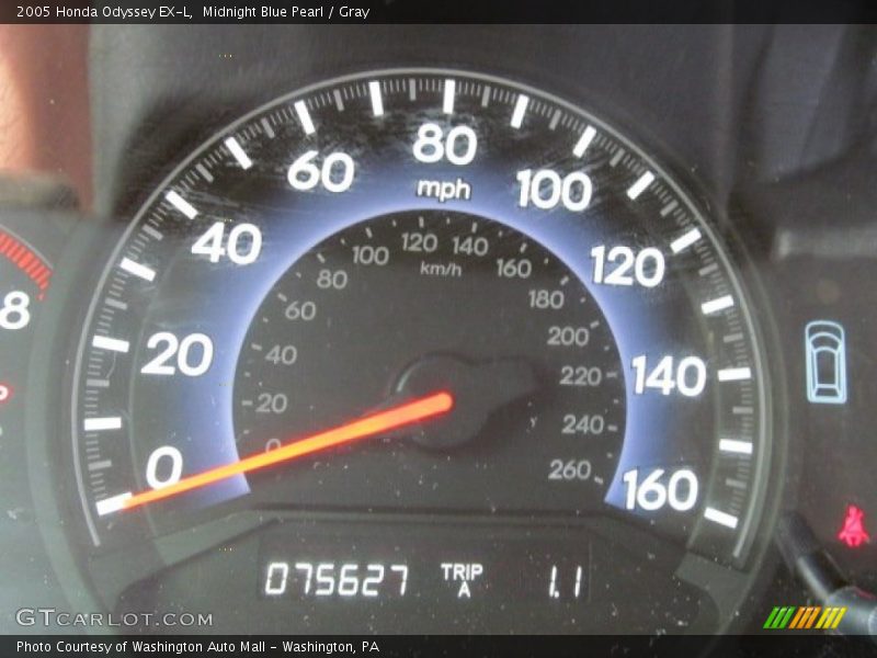 Midnight Blue Pearl / Gray 2005 Honda Odyssey EX-L