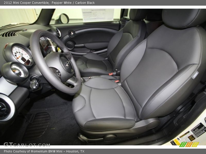  2012 Cooper Convertible Carbon Black Interior