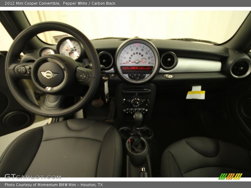 Pepper White / Carbon Black 2012 Mini Cooper Convertible