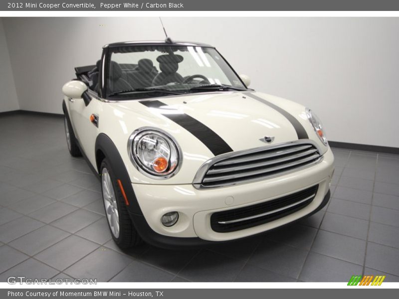 Pepper White / Carbon Black 2012 Mini Cooper Convertible