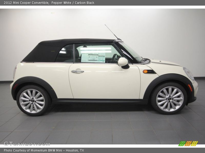 Pepper White / Carbon Black 2012 Mini Cooper Convertible