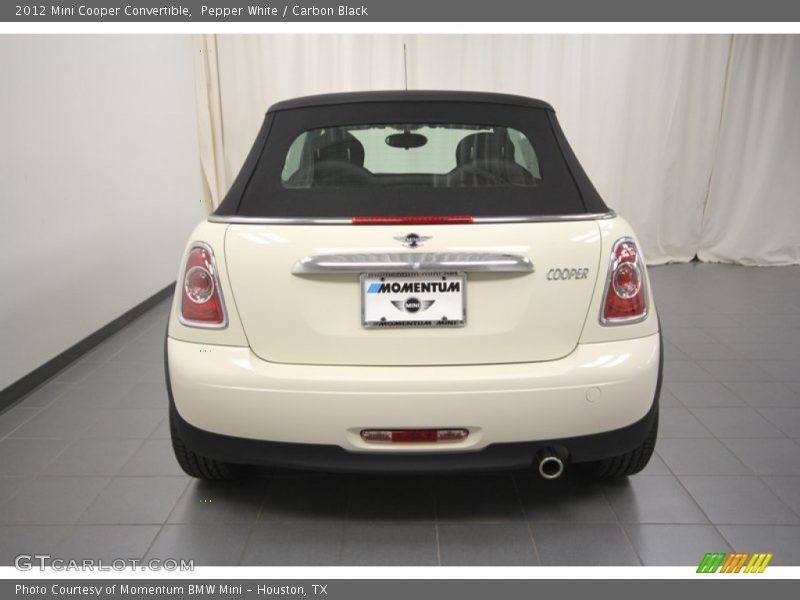 Pepper White / Carbon Black 2012 Mini Cooper Convertible