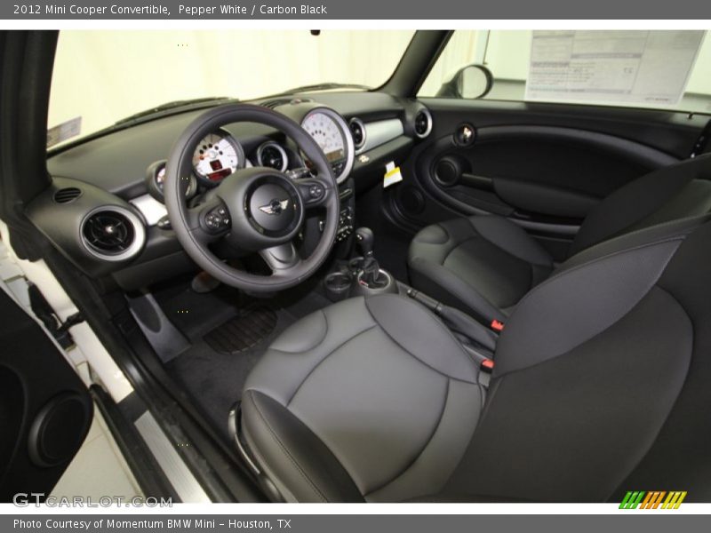 Pepper White / Carbon Black 2012 Mini Cooper Convertible