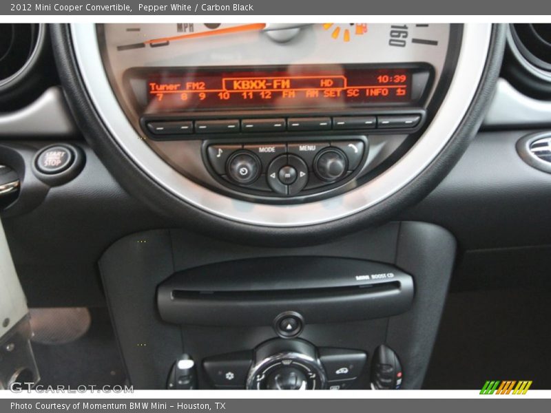 Pepper White / Carbon Black 2012 Mini Cooper Convertible