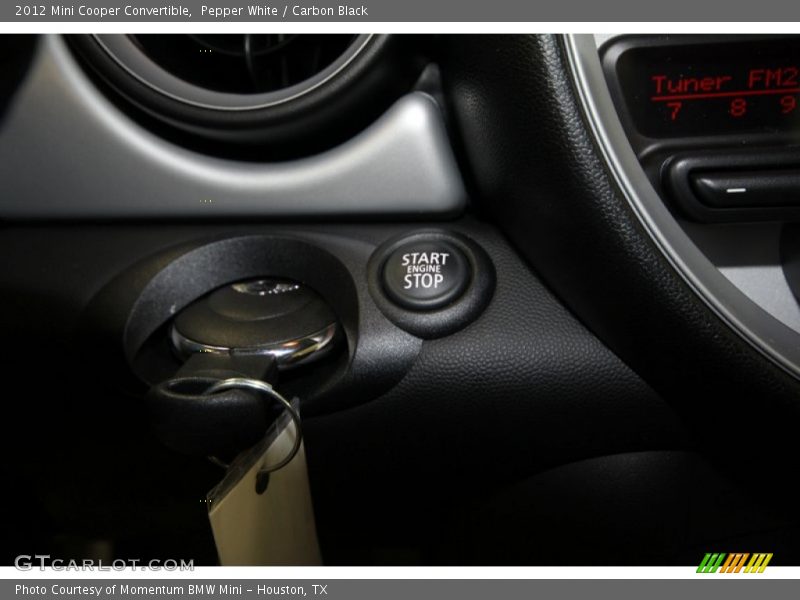Pepper White / Carbon Black 2012 Mini Cooper Convertible