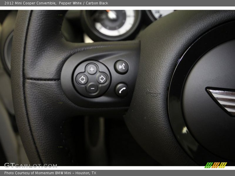 Pepper White / Carbon Black 2012 Mini Cooper Convertible