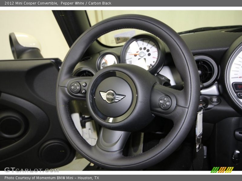 Pepper White / Carbon Black 2012 Mini Cooper Convertible