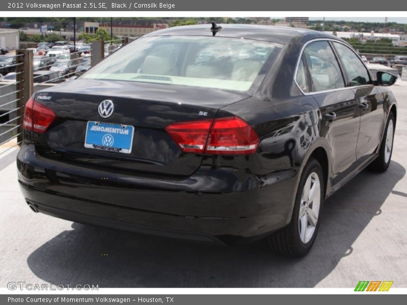 Black / Cornsilk Beige 2012 Volkswagen Passat 2.5L SE