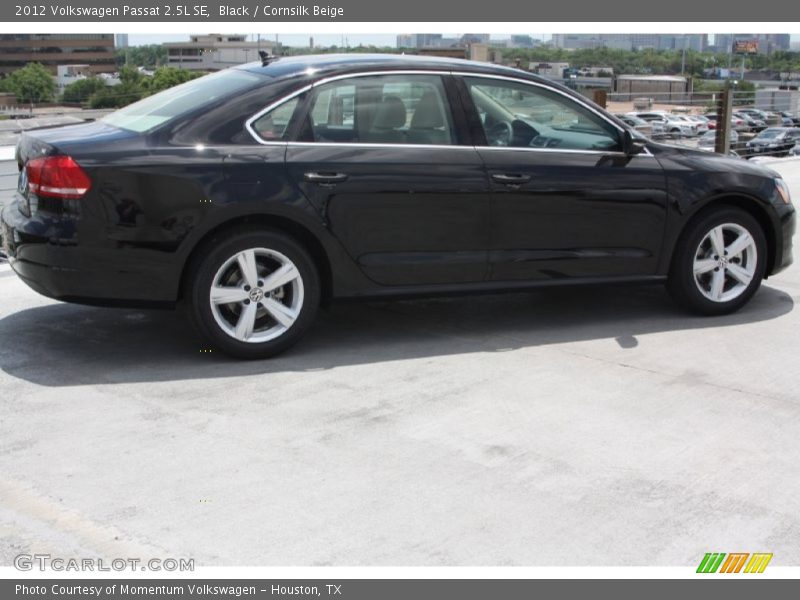 Black / Cornsilk Beige 2012 Volkswagen Passat 2.5L SE