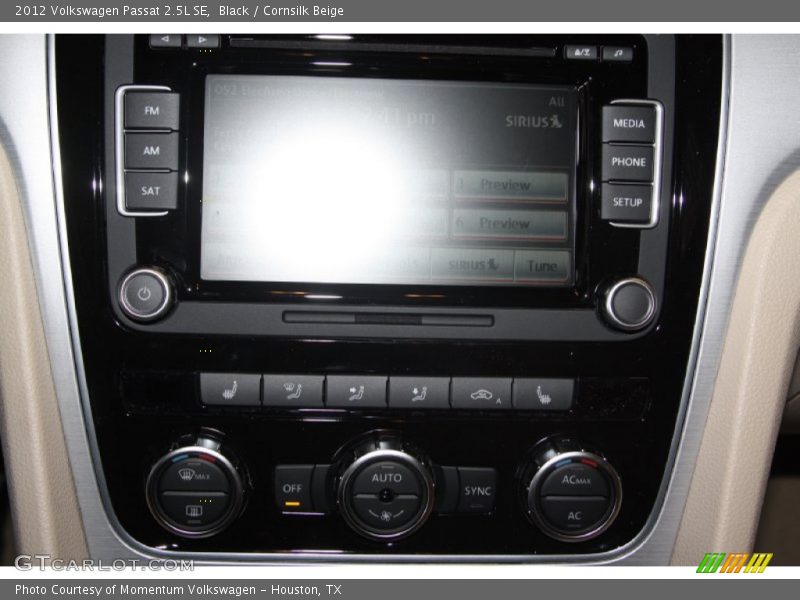 Black / Cornsilk Beige 2012 Volkswagen Passat 2.5L SE