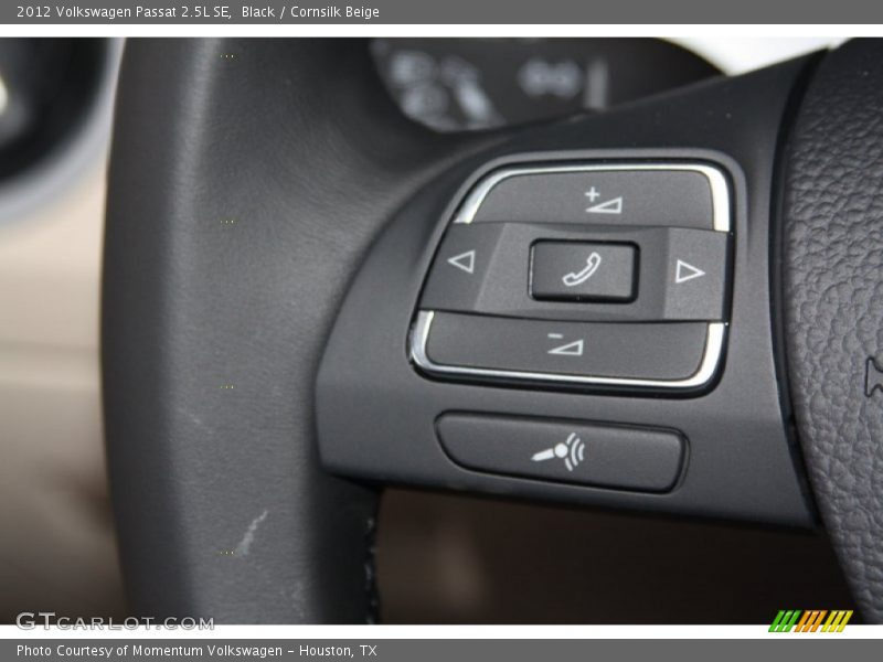Black / Cornsilk Beige 2012 Volkswagen Passat 2.5L SE