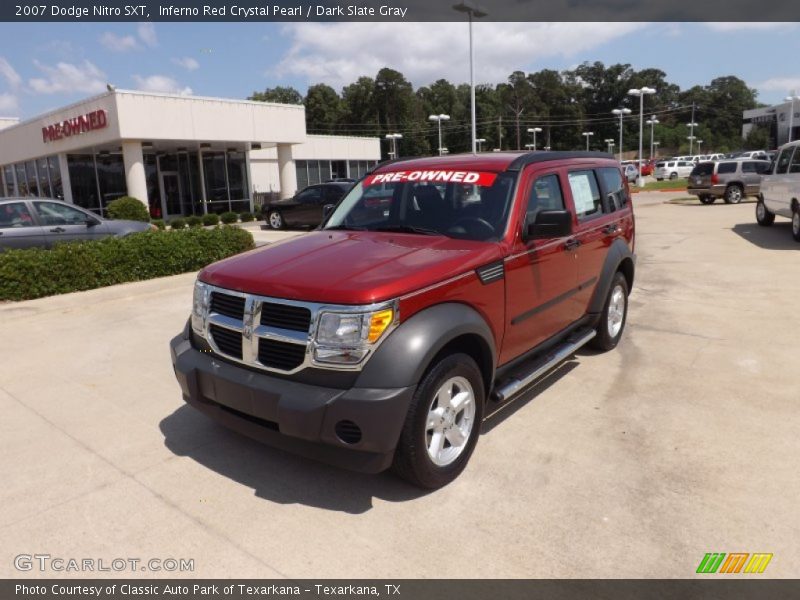 Inferno Red Crystal Pearl / Dark Slate Gray 2007 Dodge Nitro SXT