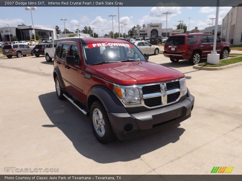 Inferno Red Crystal Pearl / Dark Slate Gray 2007 Dodge Nitro SXT