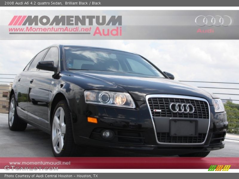 Brilliant Black / Black 2008 Audi A6 4.2 quattro Sedan