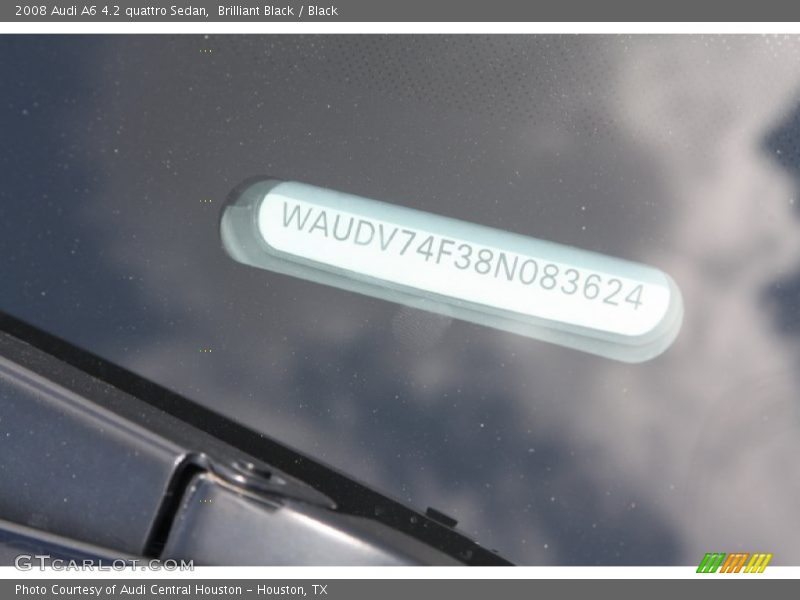 Brilliant Black / Black 2008 Audi A6 4.2 quattro Sedan