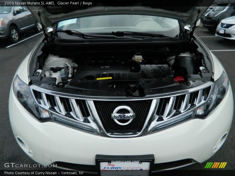 Glacier Pearl / Beige 2009 Nissan Murano SL AWD