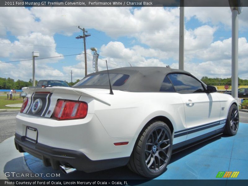 Performance White / Charcoal Black 2011 Ford Mustang GT Premium Convertible