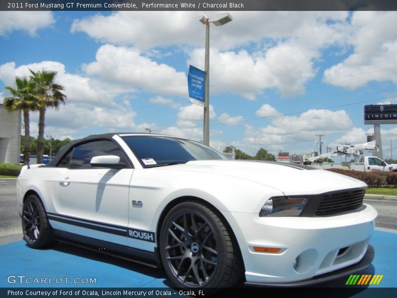 Performance White / Charcoal Black 2011 Ford Mustang GT Premium Convertible