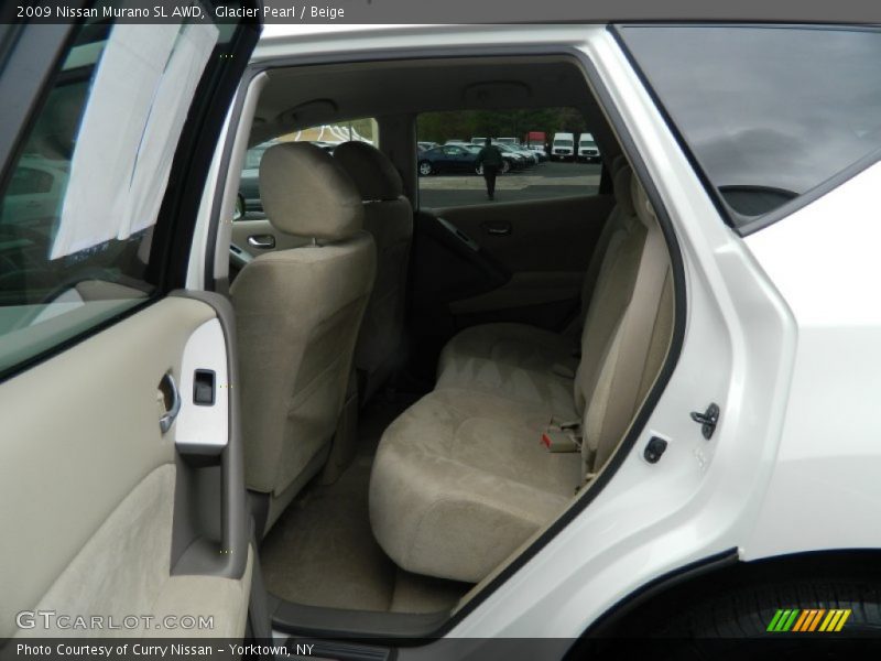 Glacier Pearl / Beige 2009 Nissan Murano SL AWD
