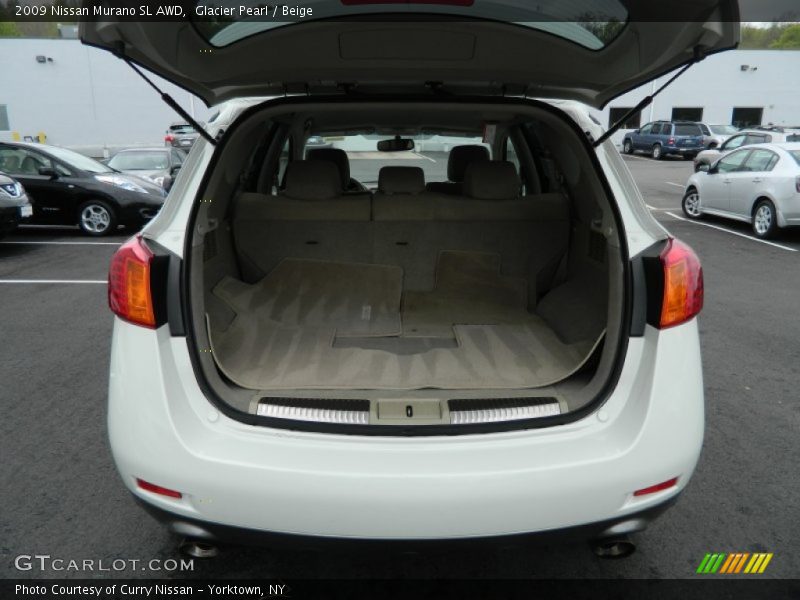 Glacier Pearl / Beige 2009 Nissan Murano SL AWD