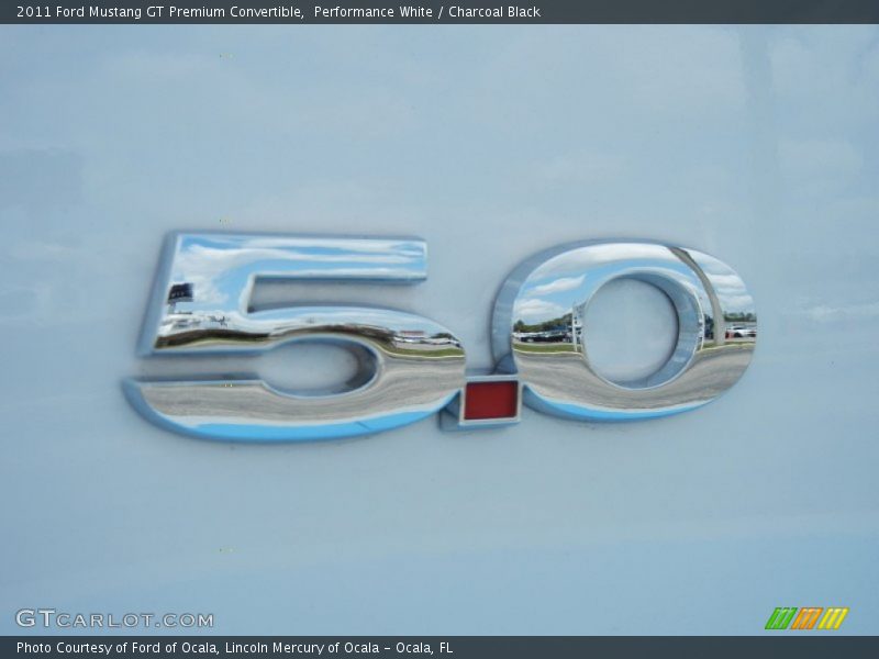 Performance White / Charcoal Black 2011 Ford Mustang GT Premium Convertible