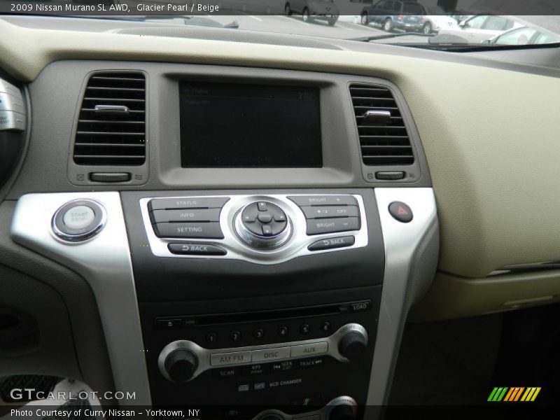 Glacier Pearl / Beige 2009 Nissan Murano SL AWD