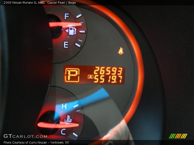 Glacier Pearl / Beige 2009 Nissan Murano SL AWD