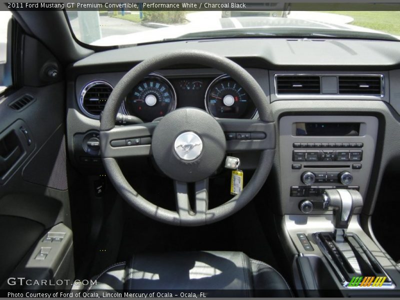 Performance White / Charcoal Black 2011 Ford Mustang GT Premium Convertible