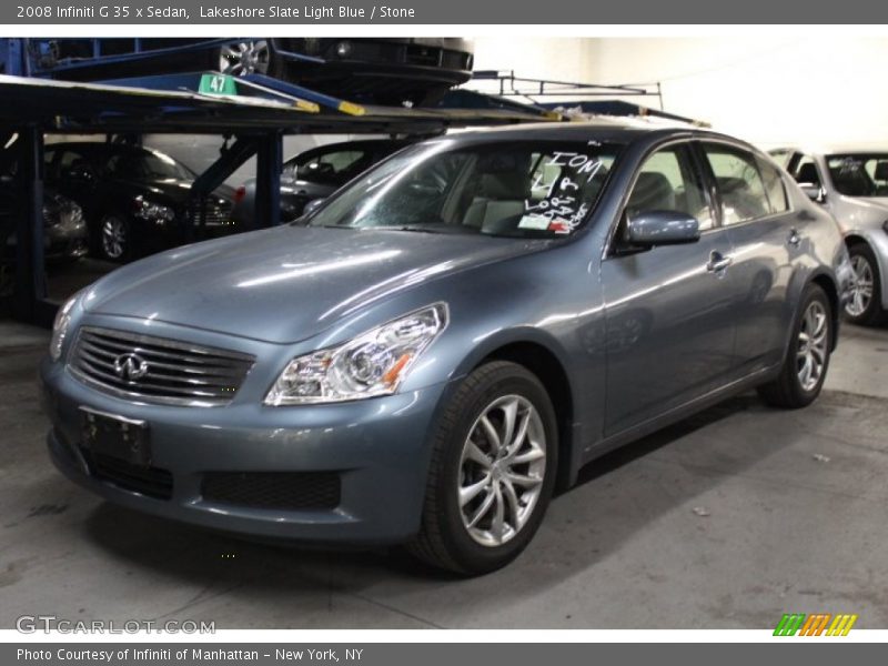 Lakeshore Slate Light Blue / Stone 2008 Infiniti G 35 x Sedan