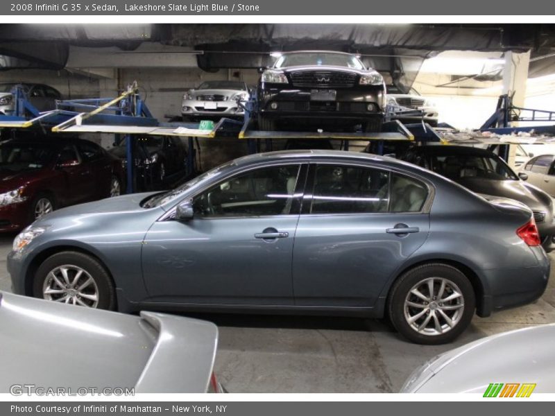 Lakeshore Slate Light Blue / Stone 2008 Infiniti G 35 x Sedan