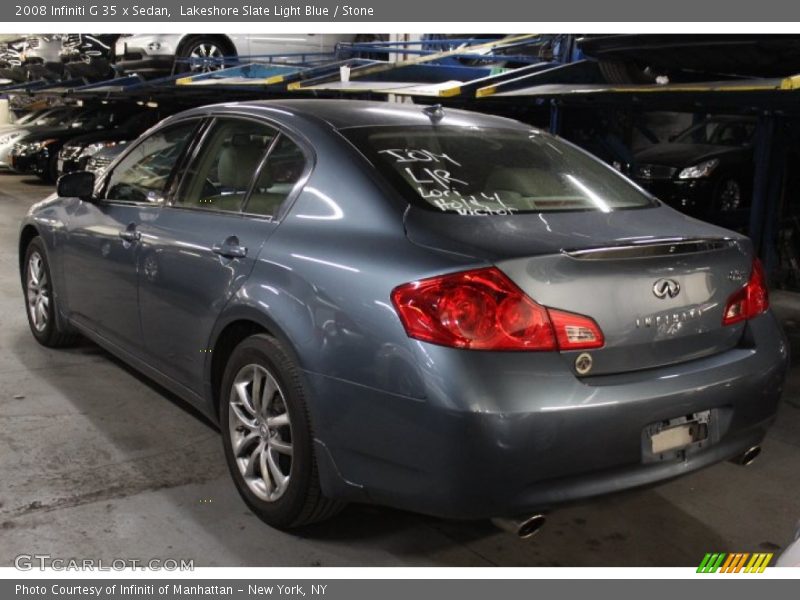 Lakeshore Slate Light Blue / Stone 2008 Infiniti G 35 x Sedan