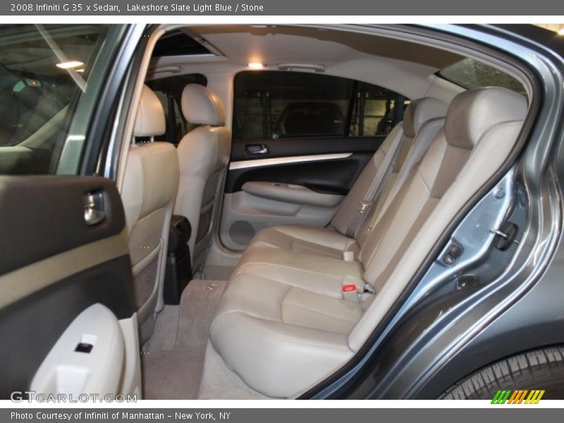 Lakeshore Slate Light Blue / Stone 2008 Infiniti G 35 x Sedan