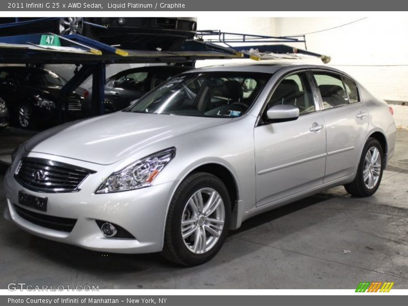 Liquid Platinum / Graphite 2011 Infiniti G 25 x AWD Sedan