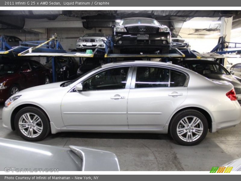 Liquid Platinum / Graphite 2011 Infiniti G 25 x AWD Sedan
