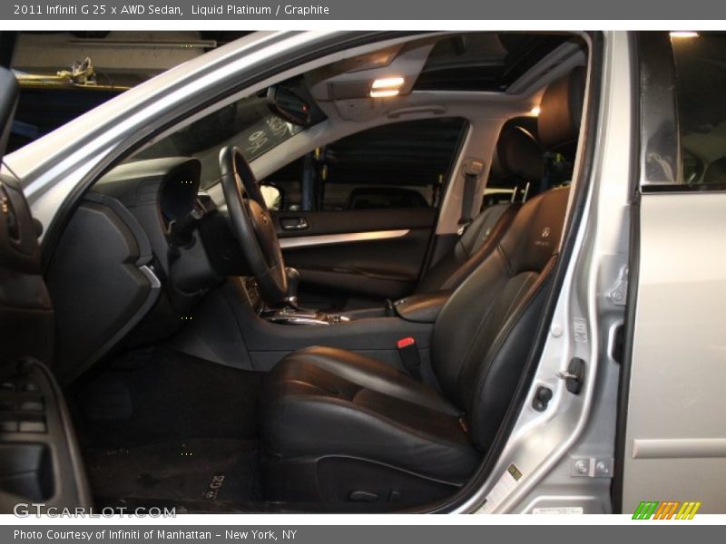 Liquid Platinum / Graphite 2011 Infiniti G 25 x AWD Sedan