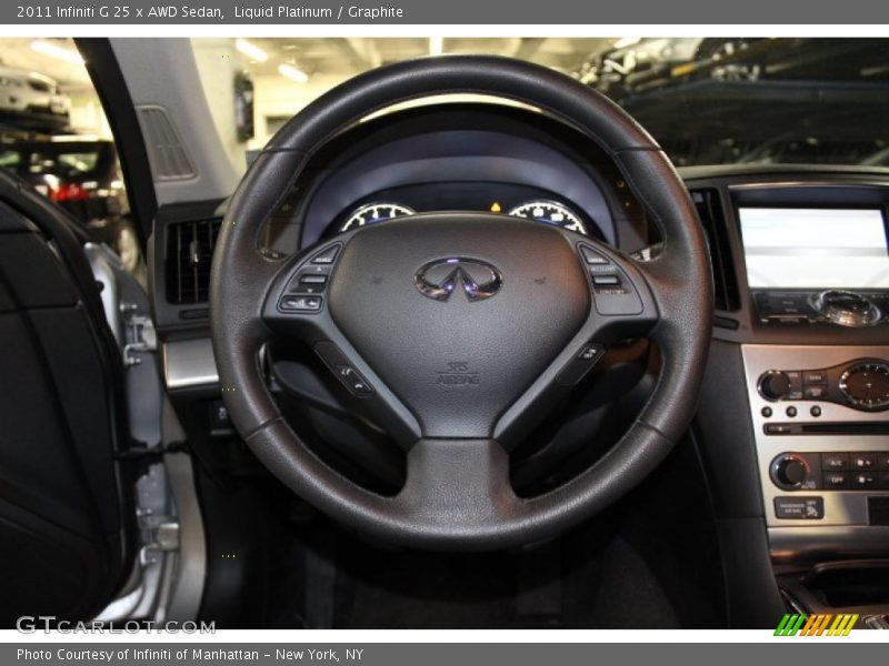 Liquid Platinum / Graphite 2011 Infiniti G 25 x AWD Sedan