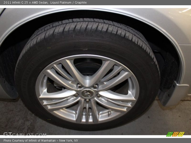Liquid Platinum / Graphite 2011 Infiniti G 25 x AWD Sedan
