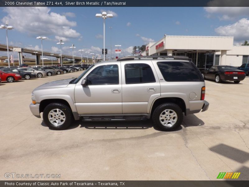 Silver Birch Metallic / Tan/Neutral 2006 Chevrolet Tahoe Z71 4x4
