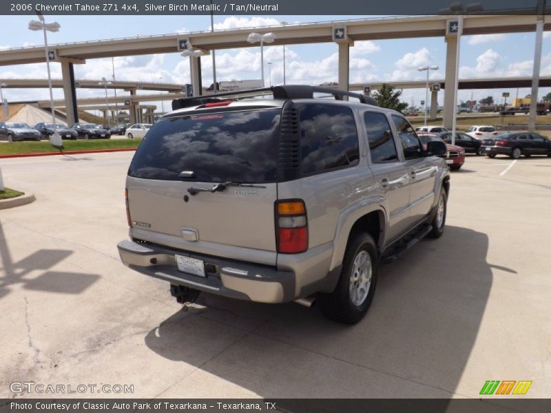Silver Birch Metallic / Tan/Neutral 2006 Chevrolet Tahoe Z71 4x4