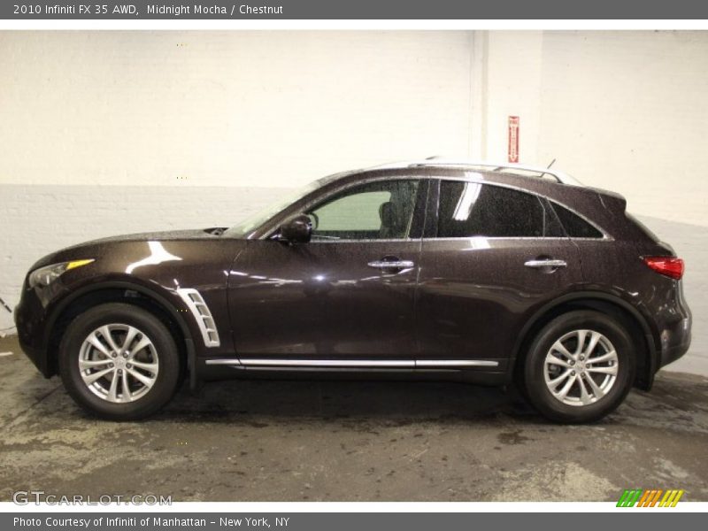 Midnight Mocha / Chestnut 2010 Infiniti FX 35 AWD