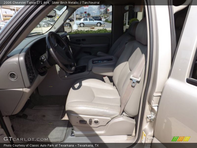 Silver Birch Metallic / Tan/Neutral 2006 Chevrolet Tahoe Z71 4x4