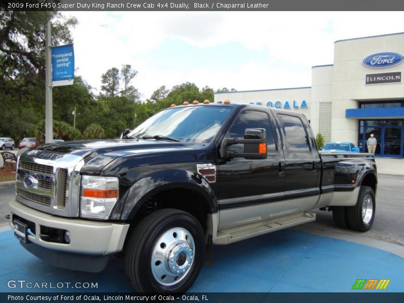 Black / Chaparral Leather 2009 Ford F450 Super Duty King Ranch Crew Cab 4x4 Dually