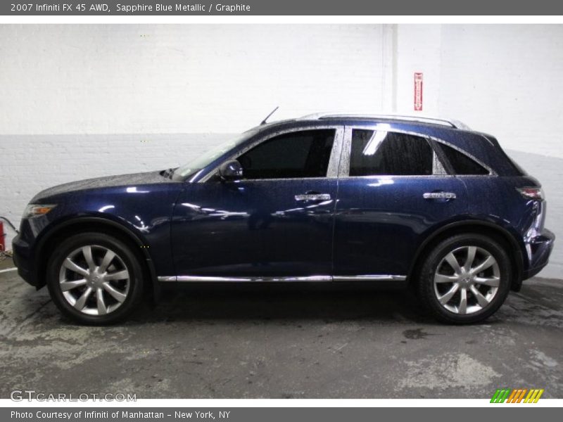 Sapphire Blue Metallic / Graphite 2007 Infiniti FX 45 AWD