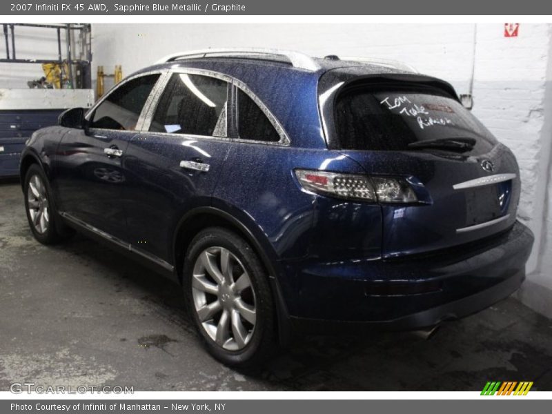Sapphire Blue Metallic / Graphite 2007 Infiniti FX 45 AWD