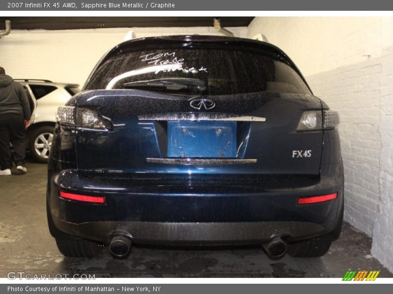 Sapphire Blue Metallic / Graphite 2007 Infiniti FX 45 AWD