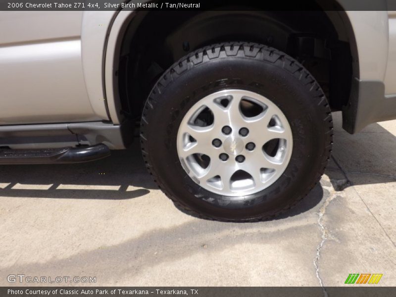 Silver Birch Metallic / Tan/Neutral 2006 Chevrolet Tahoe Z71 4x4