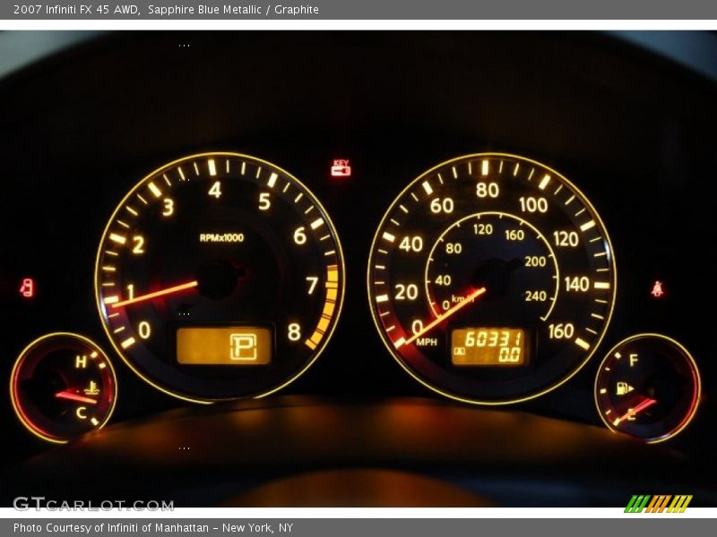 Sapphire Blue Metallic / Graphite 2007 Infiniti FX 45 AWD